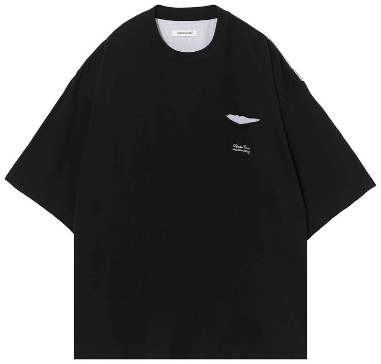 Undercover Embroidered Relaxed Fit T Shirt Black