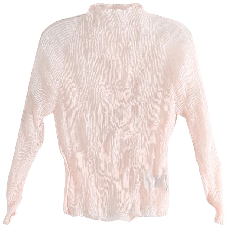 Issey Miyake Chiffon Twist Shirt Light Pink