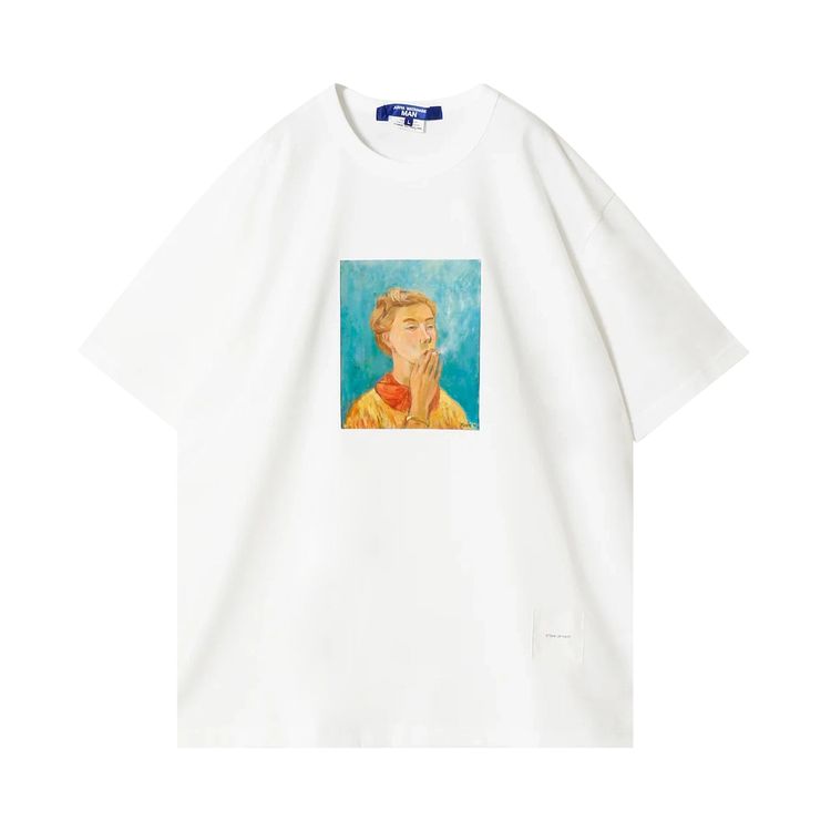Junya Watanabe Portrait Print T Shirt White