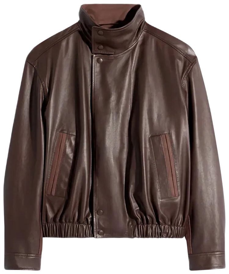 Lemaire Soft Leather Blouson Chocolate