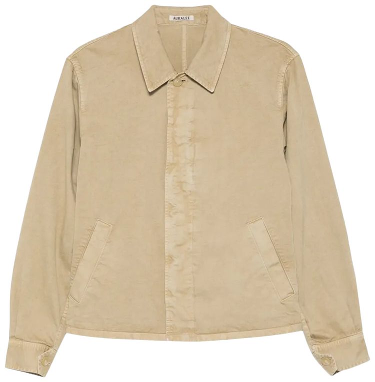 Auralee Garment Dyed Finx Chino Blouson Beige