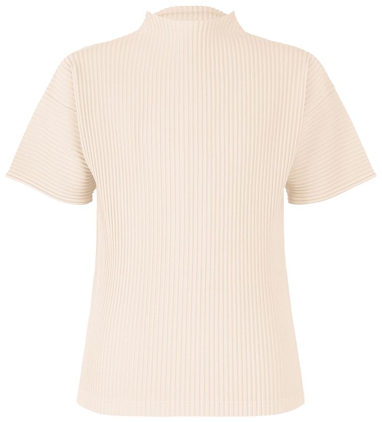 Homme Plisse Issey Miyake Monthly Colors March T Shirt Duomo Beige