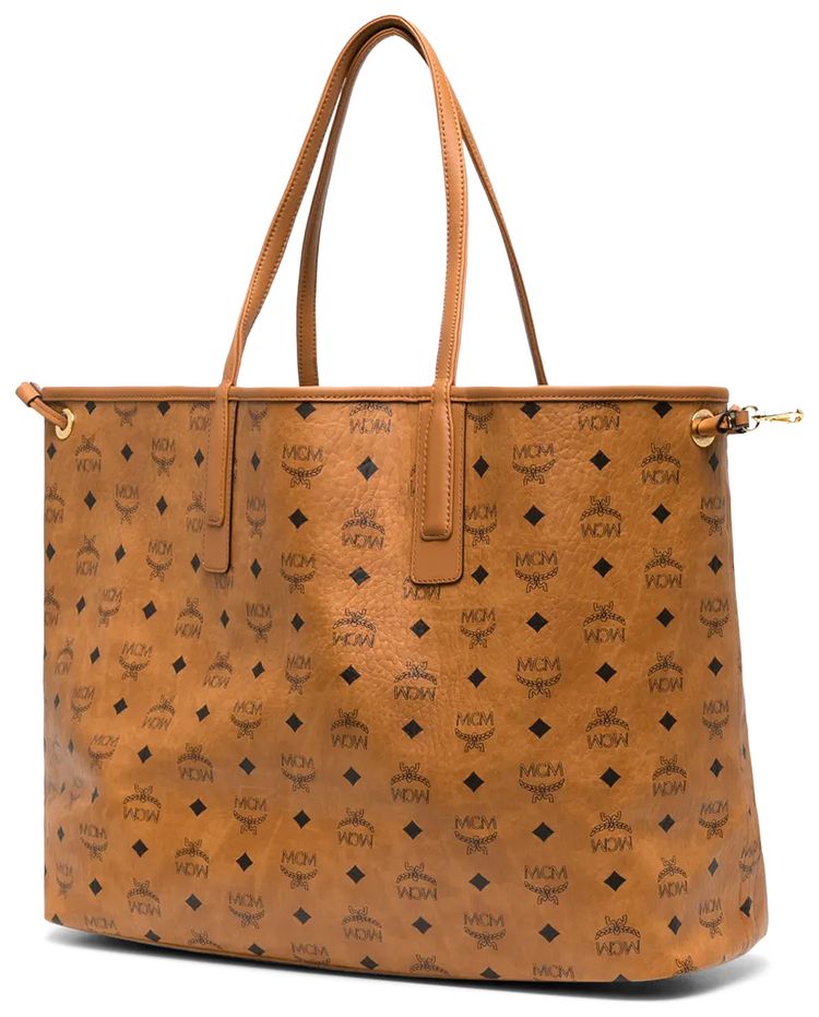 MCM Liz VI Large Shopper Cognac