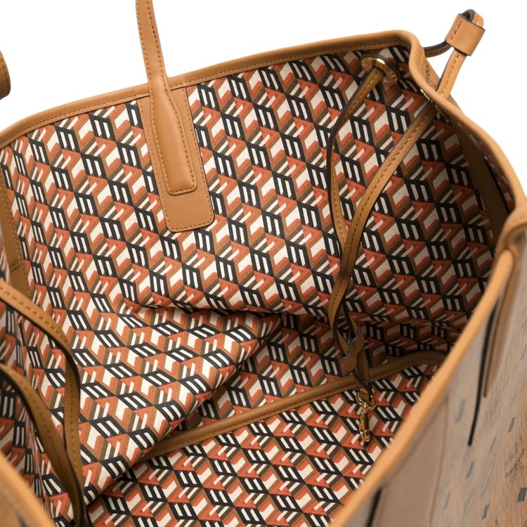 MCM Liz VI Large Shopper Cognac