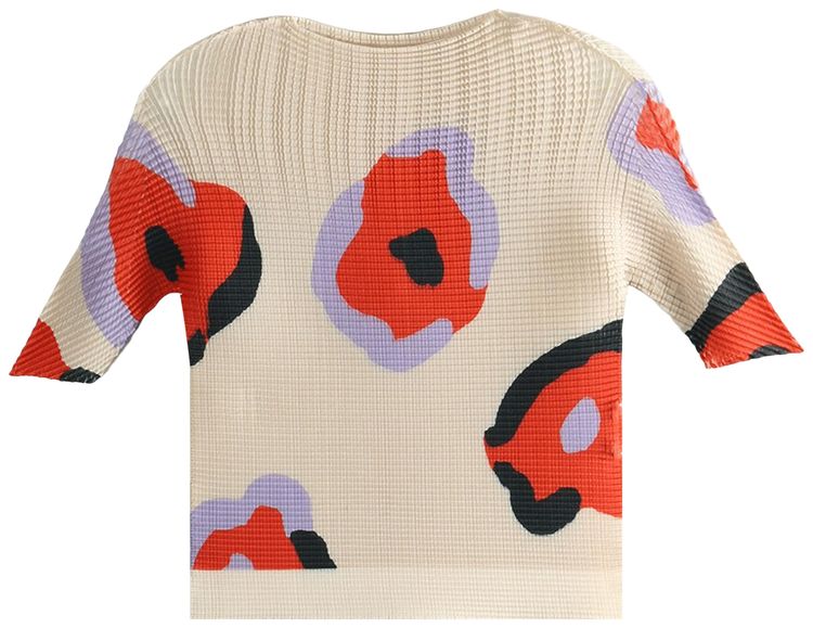 Issey Miyake Verve Pleats Top Beige Hued