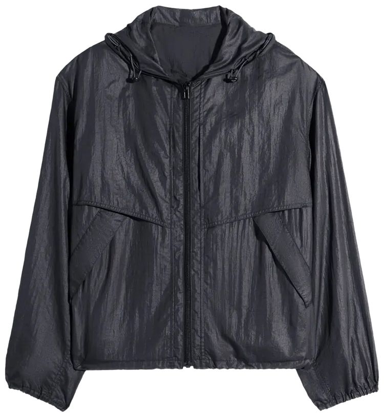 Lemaire Hooded Windbreaker Ash Black