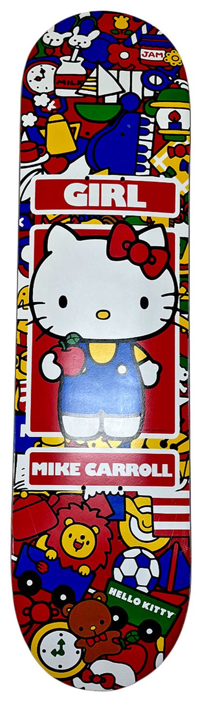 Girl Skateboards x Hello Kitty 35th Anniversary Skateboard Deck Mike Carroll