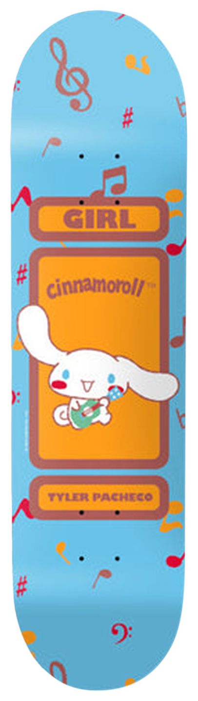 Girl Skateboards x Hello Kitty  Friends 45th Anniversary Skateboard Deck Cinnamoroll
