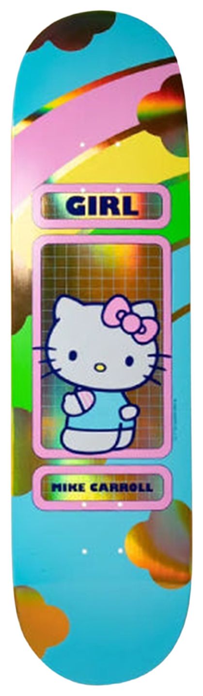 Girl Skateboards x Hello Kitty  Friends Rainbow Skateboard Deck Hello Kitty Gold Foil Edition