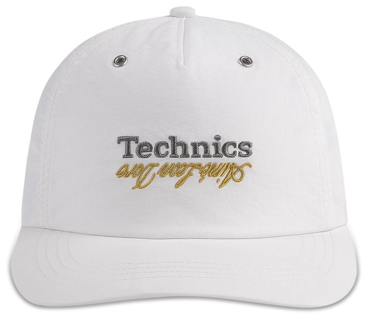 Aime Leon Dore Technics Nylon Logo Hat Bright White