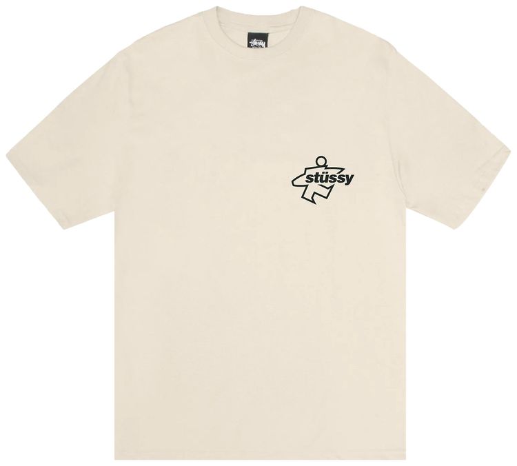 Stussy Surf Size Pigment Dyed Tee Natural