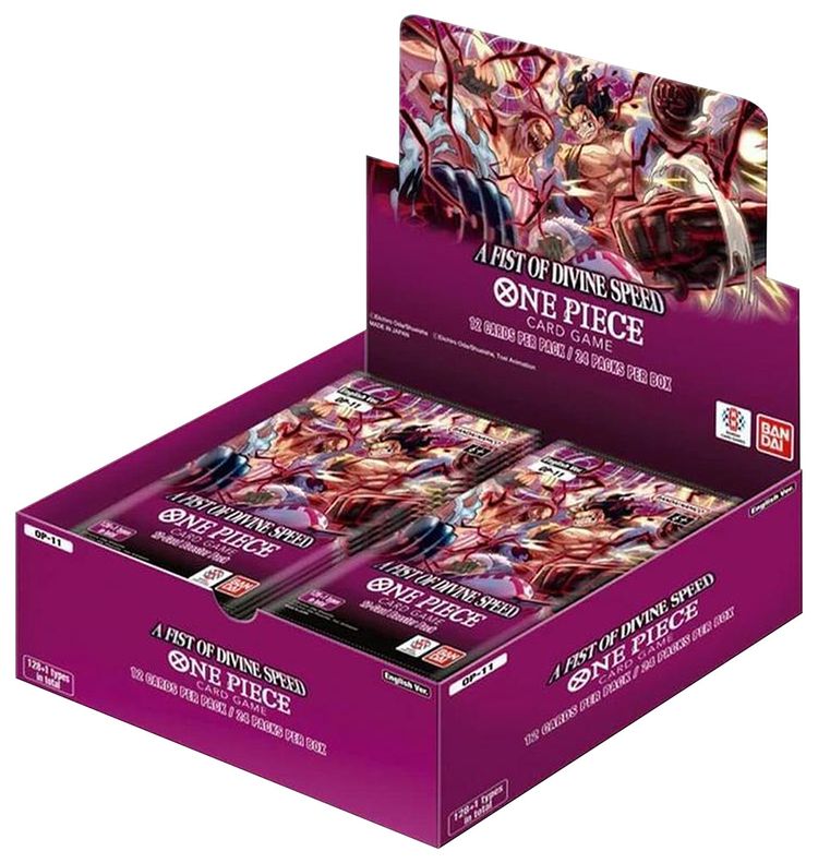 Bandai One Piece Card Game A Fist Of Divine Speed Booster Box OP 11   No Shrink