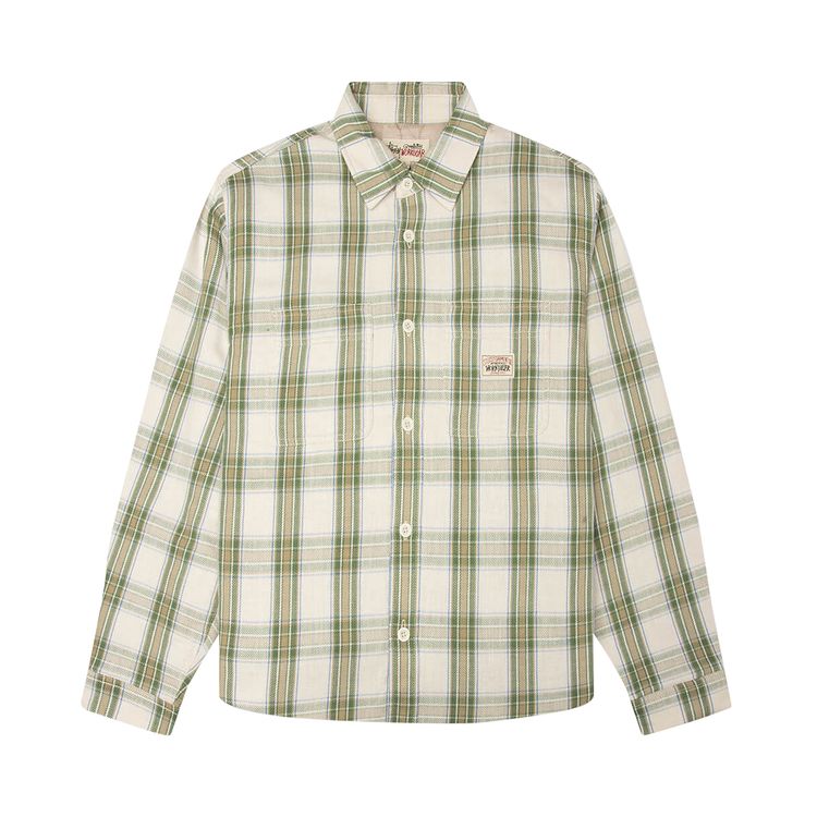 Stussy Lau Plaid Shirt Off White