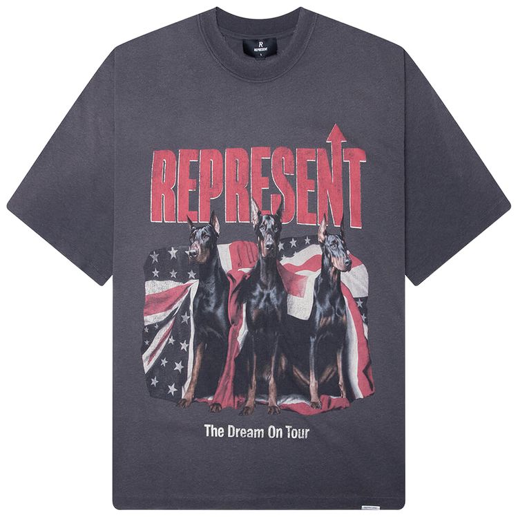 Represent Clo Dream On Tour T Shirt Sun Fade Grey