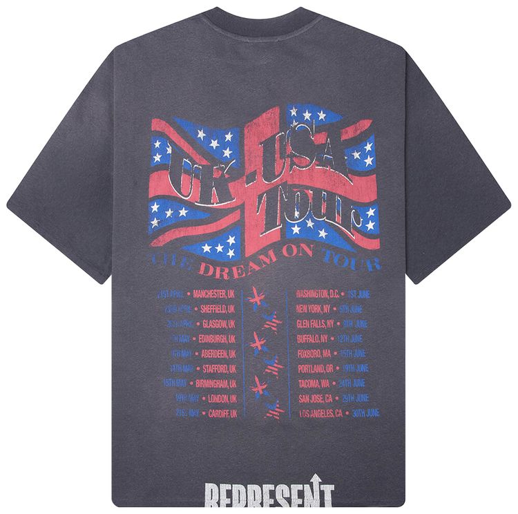 Represent Clo Dream On Tour T Shirt Sun Fade Grey