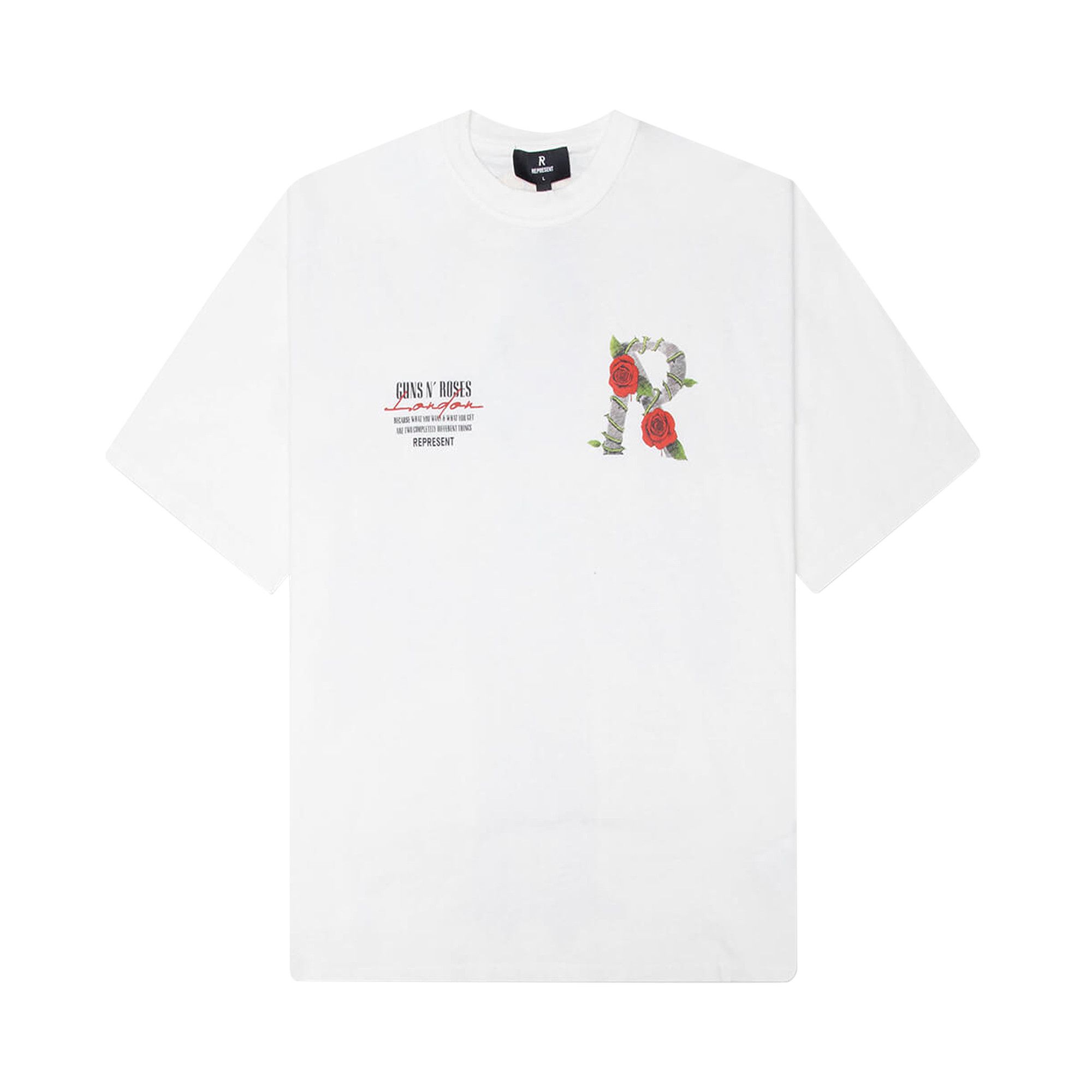 Buy Represent Clo x Guns N' Roses Tour T-Shirt 'Flat White