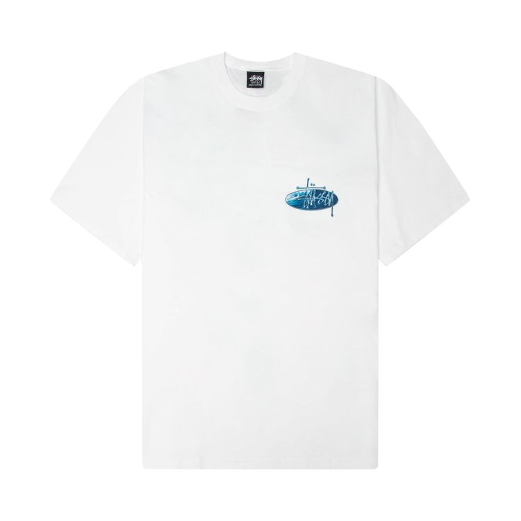 Stussy Wave Oval Tee White