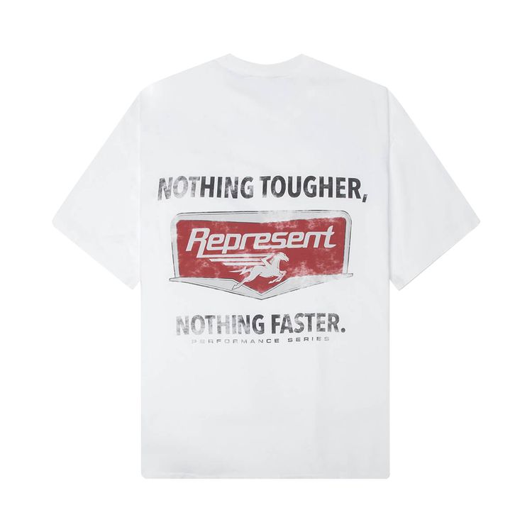 Represent Clo Nothing Faster T Shirt Flat White