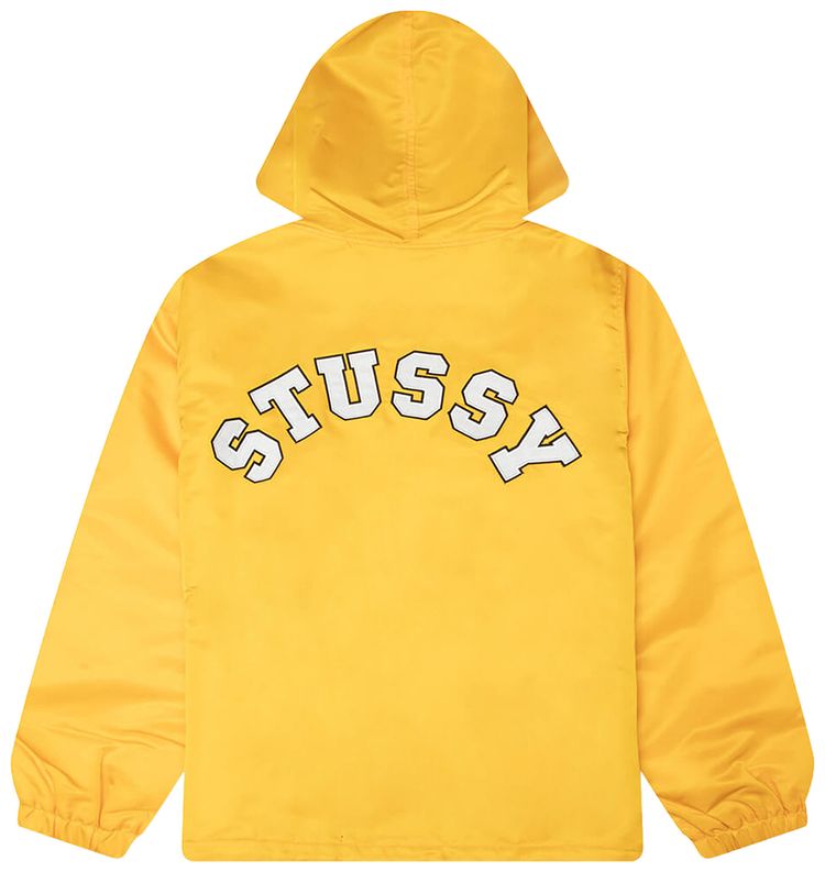 Stussy Hooded Coaches Jacket Yellow
