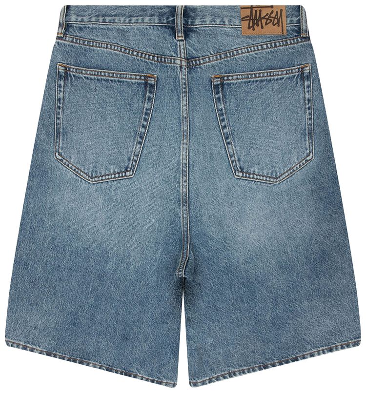 Stussy Big Ol Shorts Denim Indigo Stone Wash