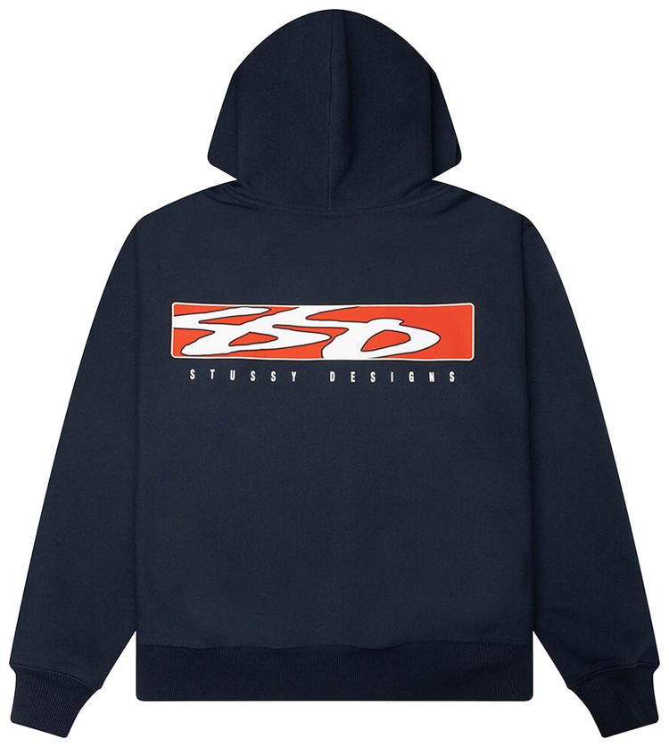 Stussy S Box Zip Hoodie Navy