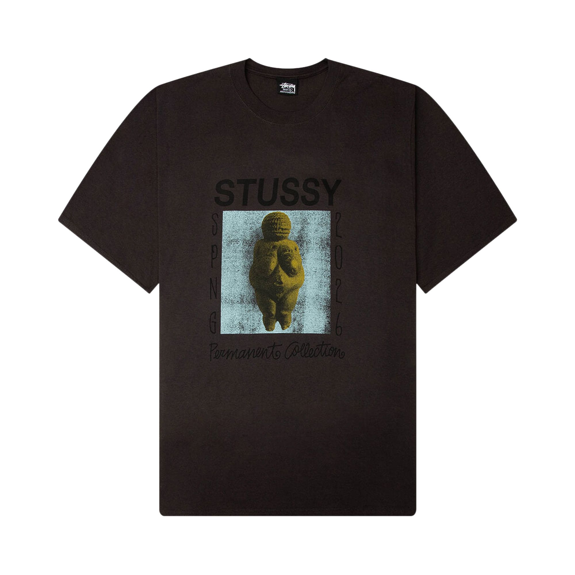 Buy Stussy Permanent Collection Pigment Dyed Tee 'Faded Black