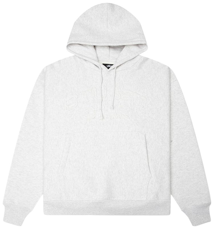 Stussy Gear Applique Hoodie Ash Heather