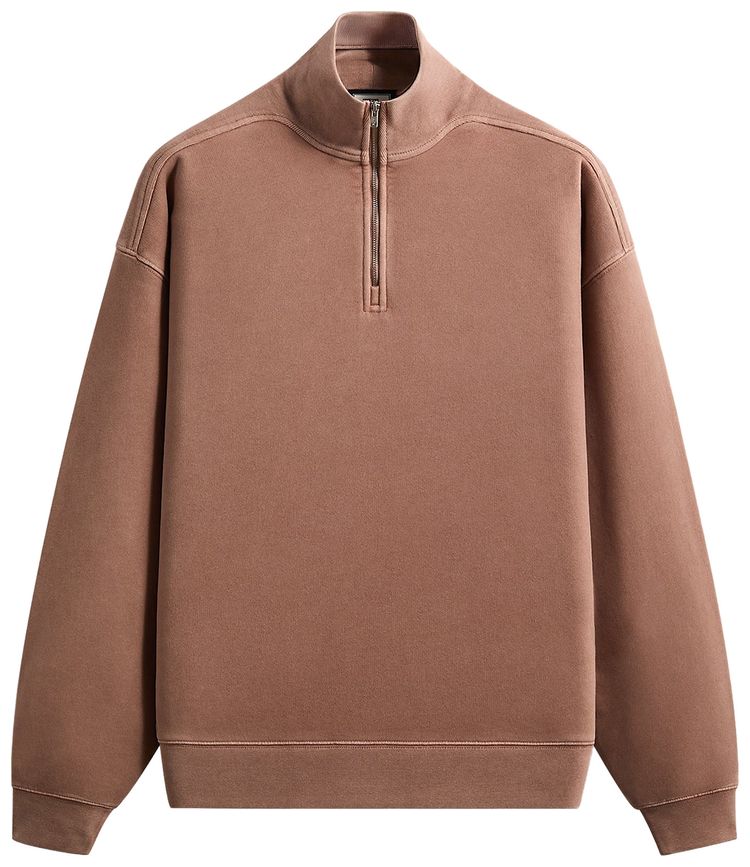 Kith 101 Sueded Fleece Nelson Quarter Zip Dusty Mauve