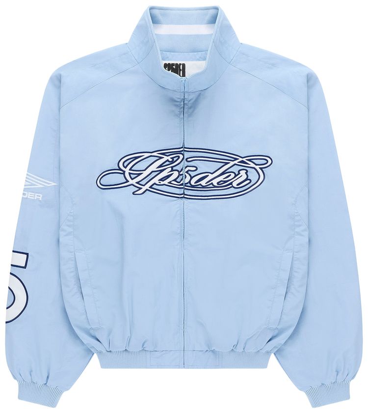 Sp5der Script Warm Up Jacket Rock Blue