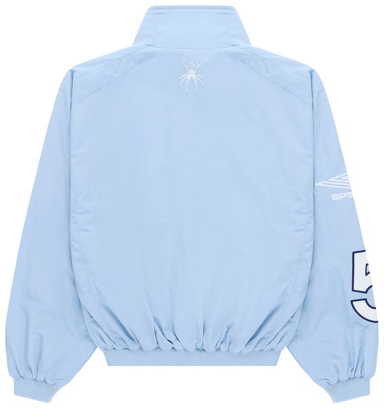 Sp5der Script Warm Up Jacket Rock Blue