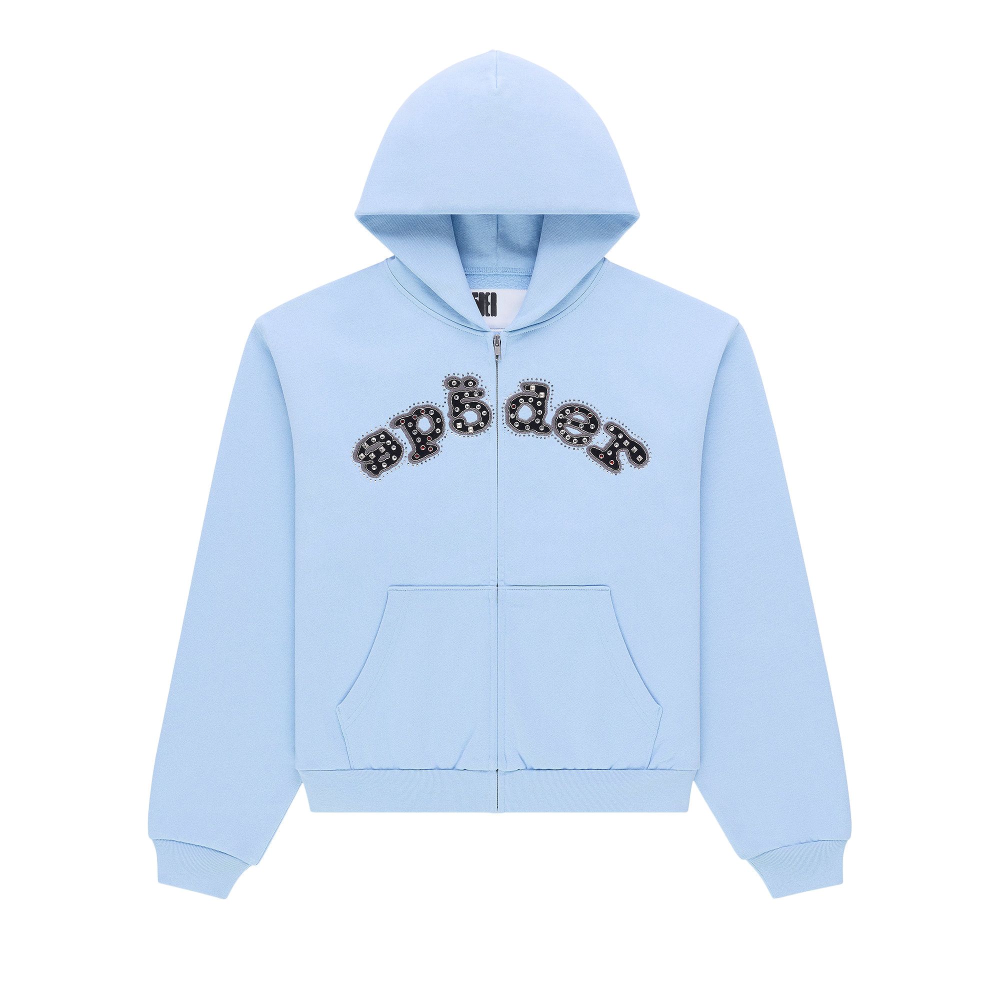Buy Sp5der Mixed Stone Og V2 Zip Hoodie 'Rock Blue' - ST019SS26RBL