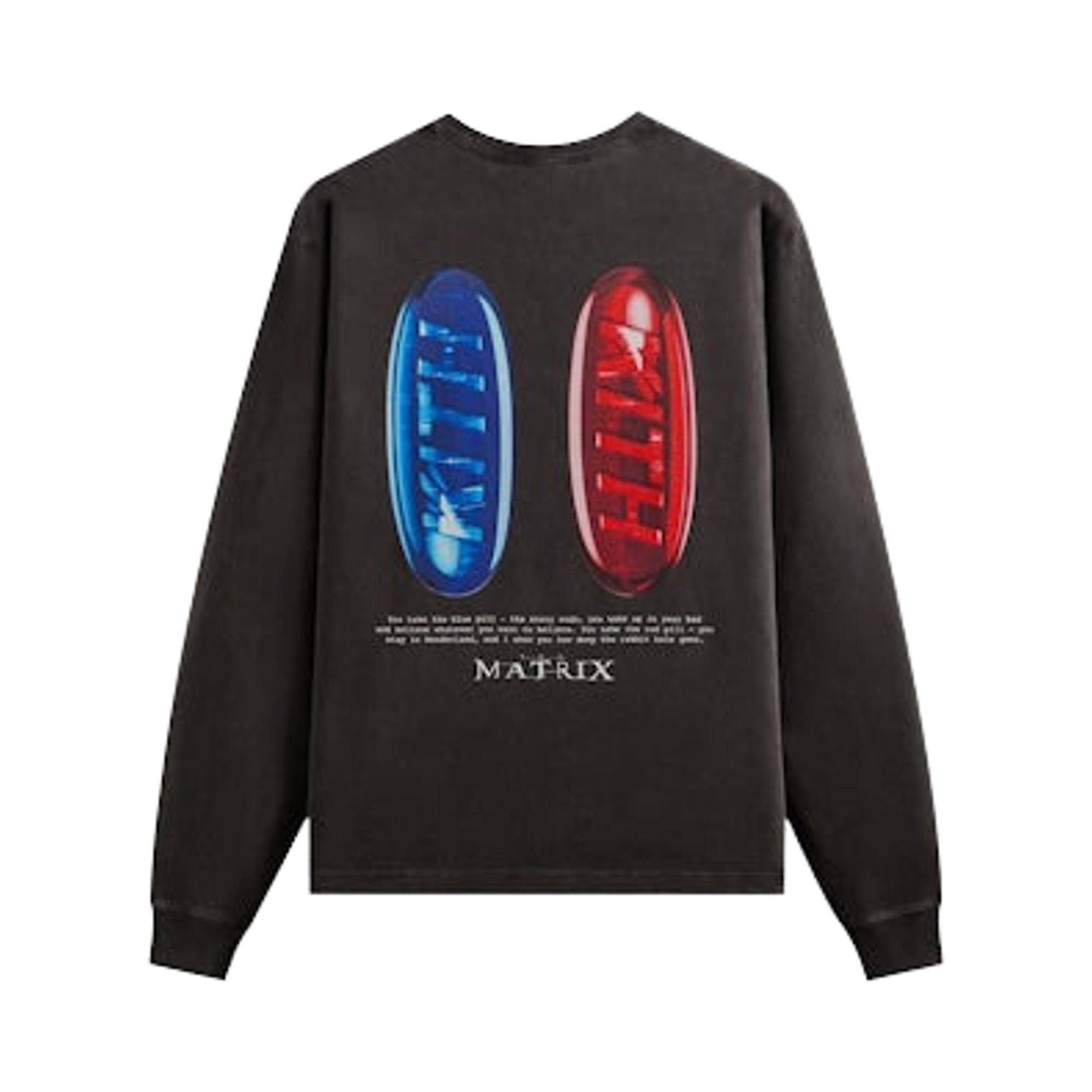 Mサイズ　Kith Matrix Red Pill Blue Pill ロンT Buy Kith For The Matrix Red Pill Blue Pill Long Sleeve Tee 'Black