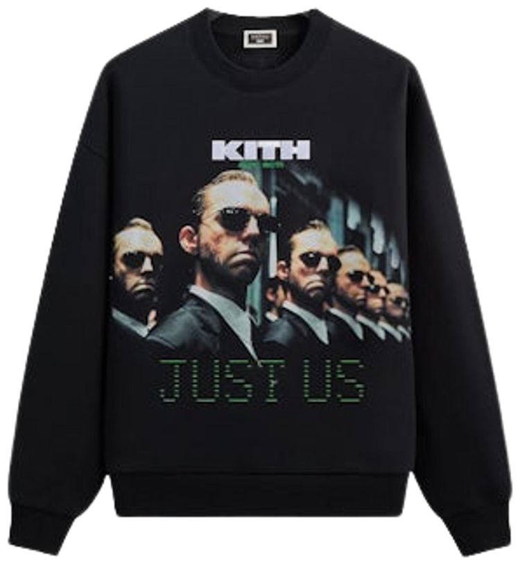 Kith For The Matrix Just Us Vintage Nelson Crewneck Black