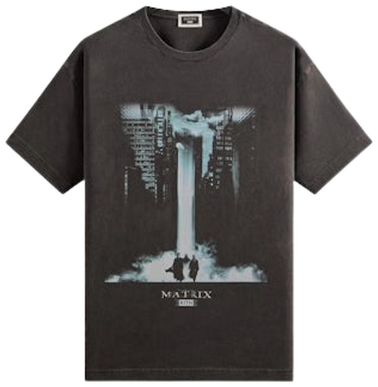 Kith For The Matrix Poster 2 Vintage Tee Black