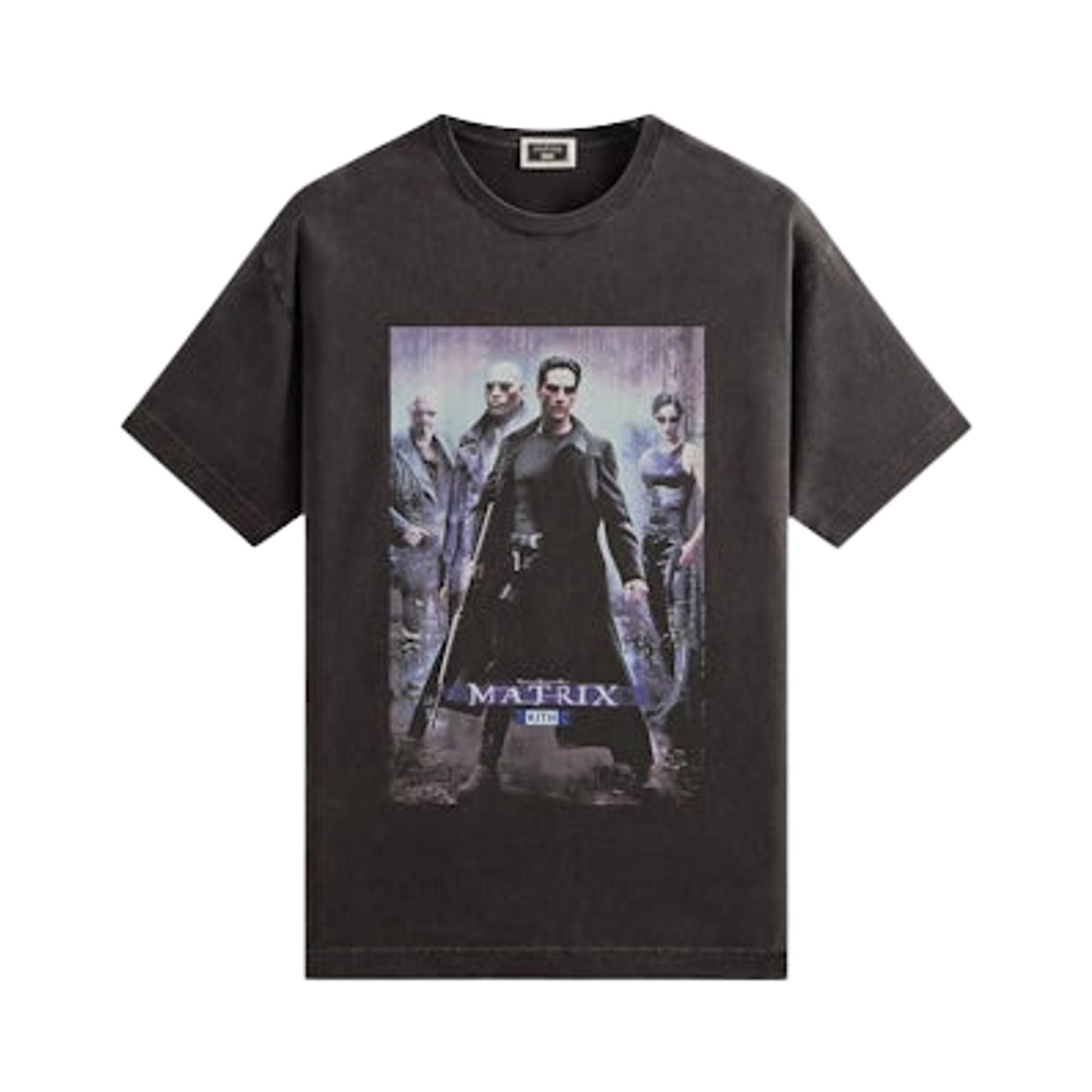 Buy Kith For The Matrix Poster Vintage Tee 'Black' - KHM035050 001