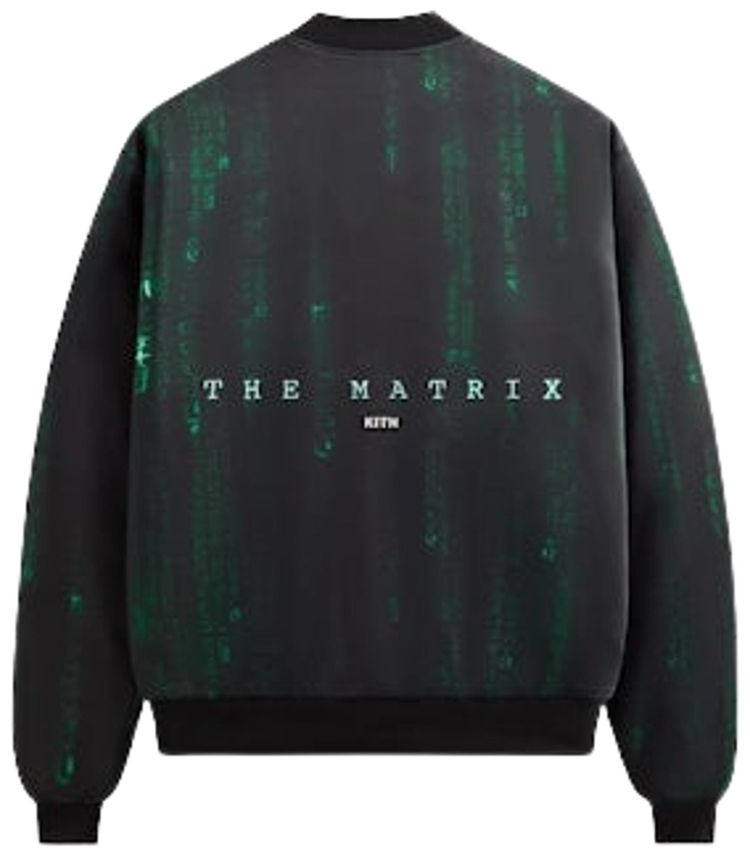 Kith For The Matrix Vance Satin Bomber Jacket Black