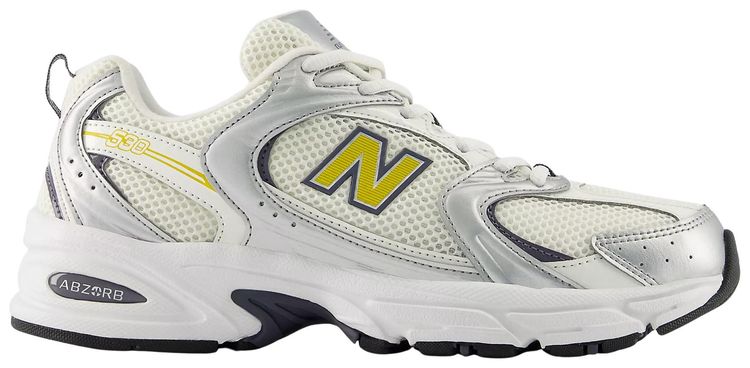 New Balance 530 Silver Metallic Sea Salt Apollo Gold