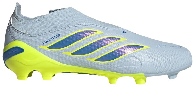 adidas Predator League Laceless Firm Ground GS Crystal Sky Ray Blue Team Solar Yellow 2