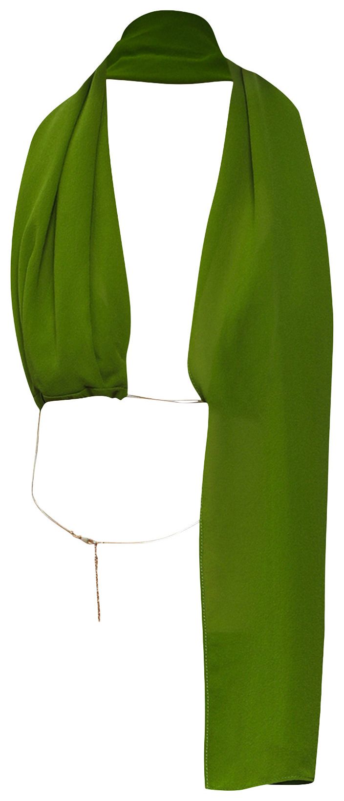 Christopher Esber Silk Scarf Chain Bra Top Cactus