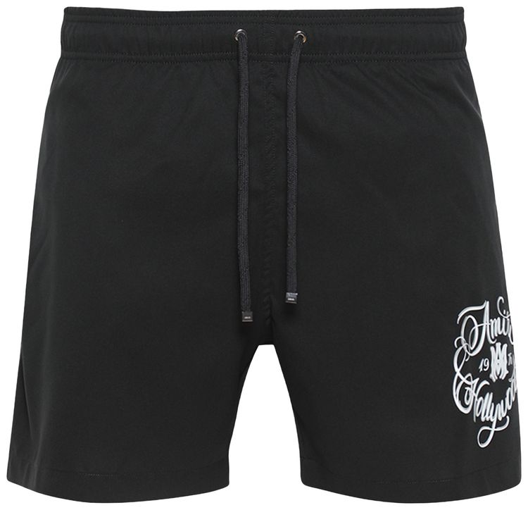 Amiri Hollywood Swim Trunk Black
