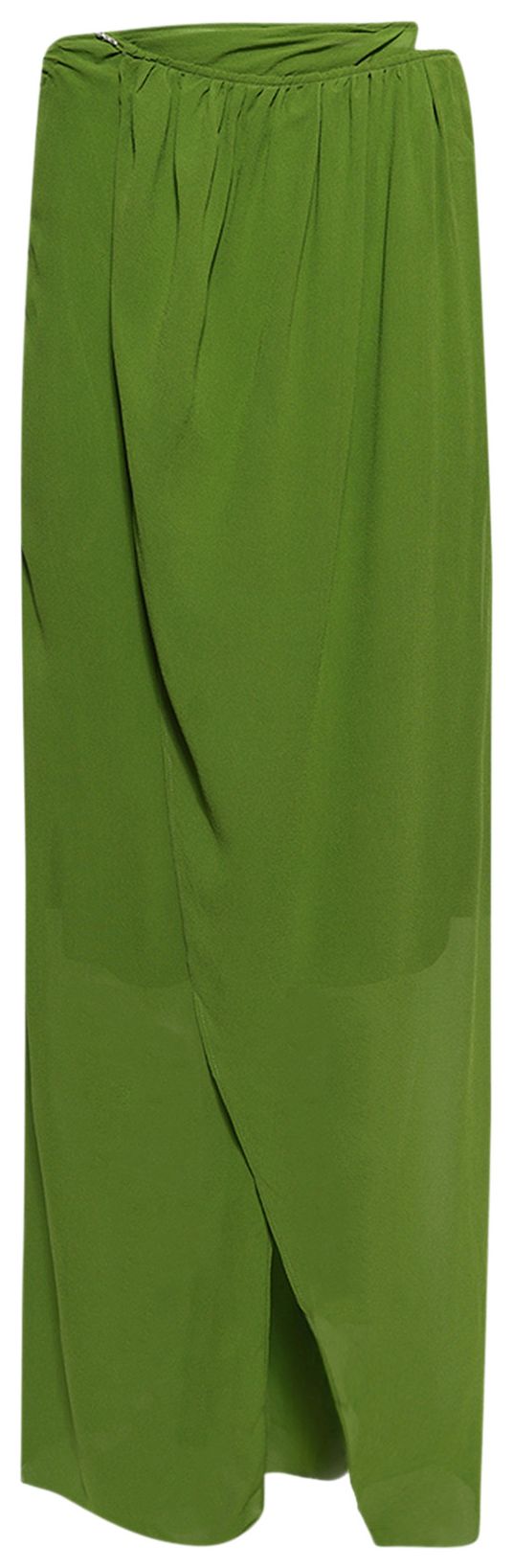Christopher Esber Silk Chain Sarong Skirt Cactus