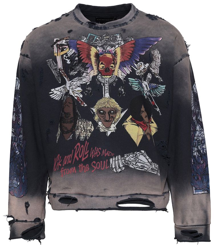 Who Decides War Star Pullover LavenderMulticolor