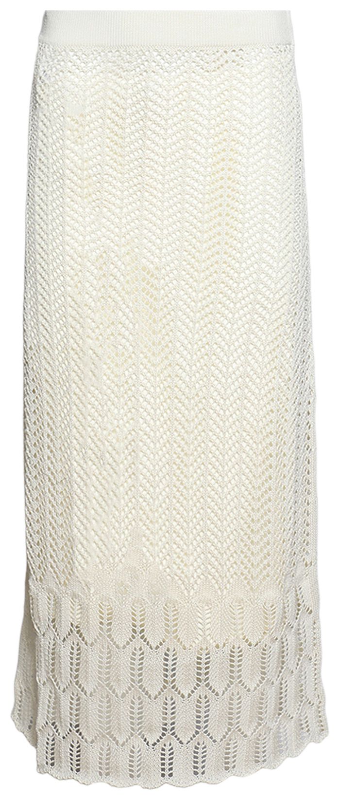 Jil Sander Long Skirt Eggshell