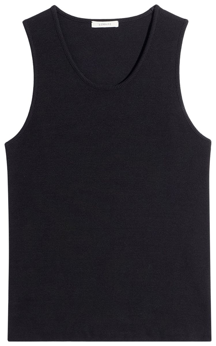 Lemaire Rib Tank Top Black