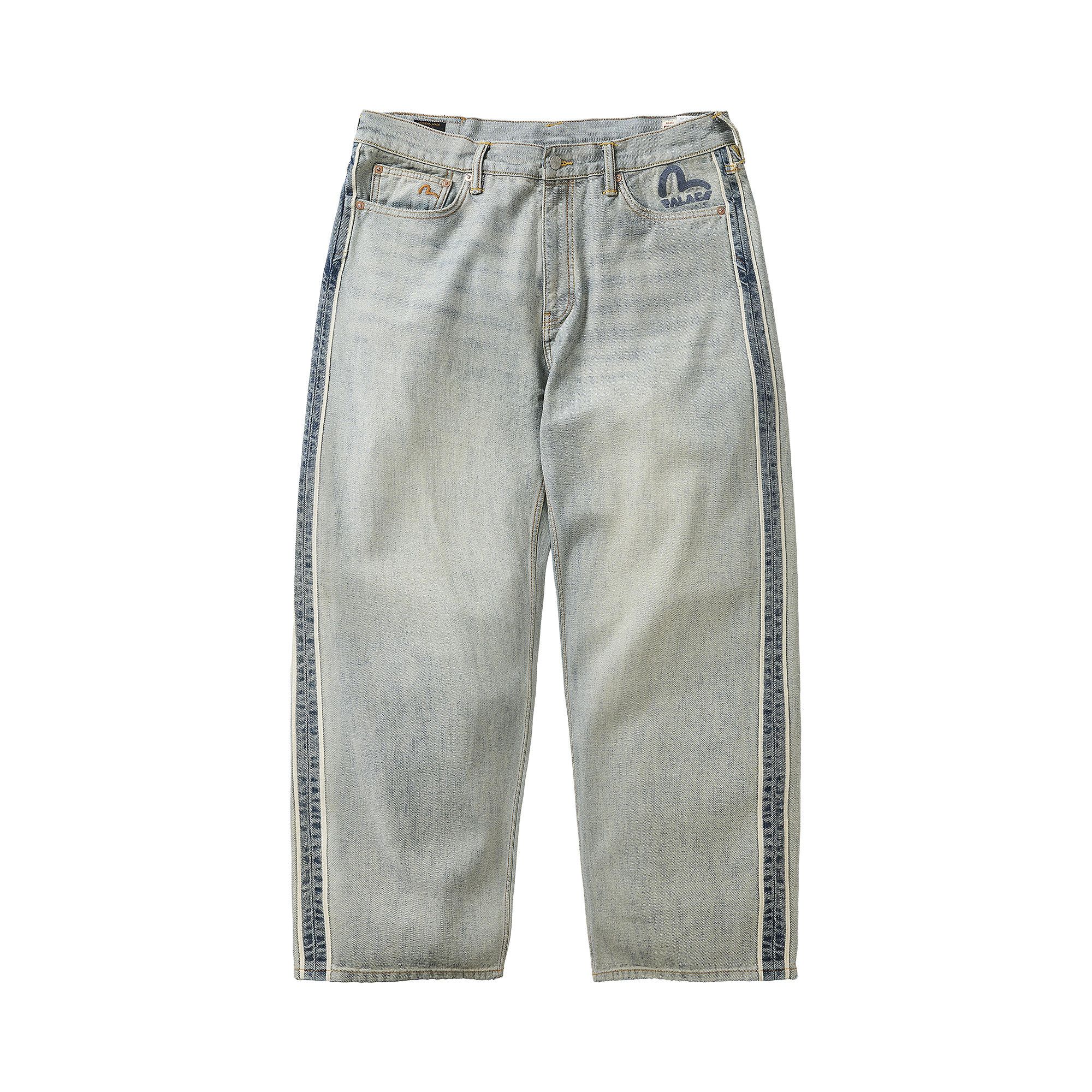 Buy Palace x Evisu P90 Baggy Jean 'Reverse Indigo' - P30T058 | GOAT