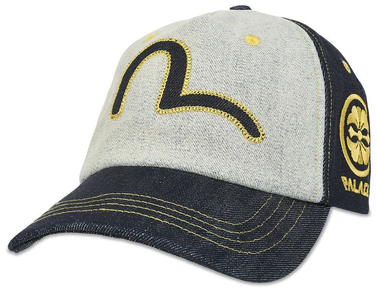 Palace x Evisu Snapback Reverse Indigo