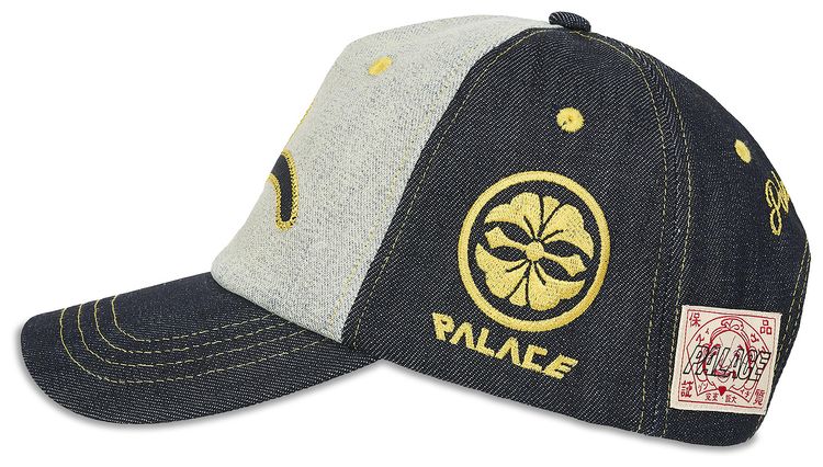 Palace x Evisu Snapback Reverse Indigo