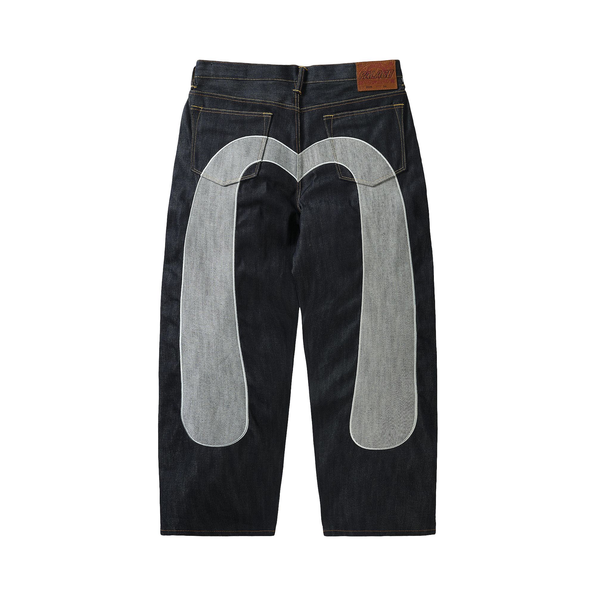 Buy Palace x Evisu P90 Baggy Jean 'Indigo' - P30T059 | GOAT