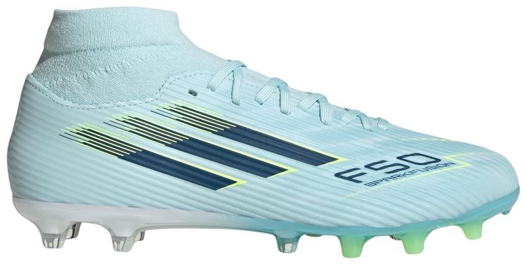 adidas Wmns F50 Sparkfusion League Mid FG AG Almost Blue Dusky Petrol Hi Res Yellow