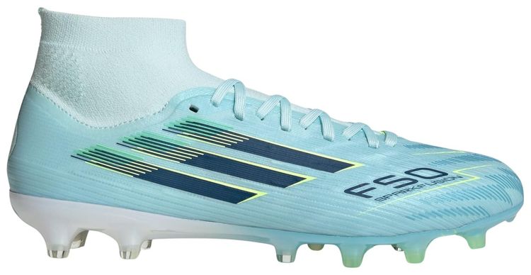 adidas Wmns F50 Sparkfusion Pro Mid FG AG Almost Blue Dusky Petrol Hi Res Yellow